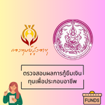 ระบบตรวจสอบผลการกู้ยืมเงินกองทุนเพื่อประกอบอาชีพ
